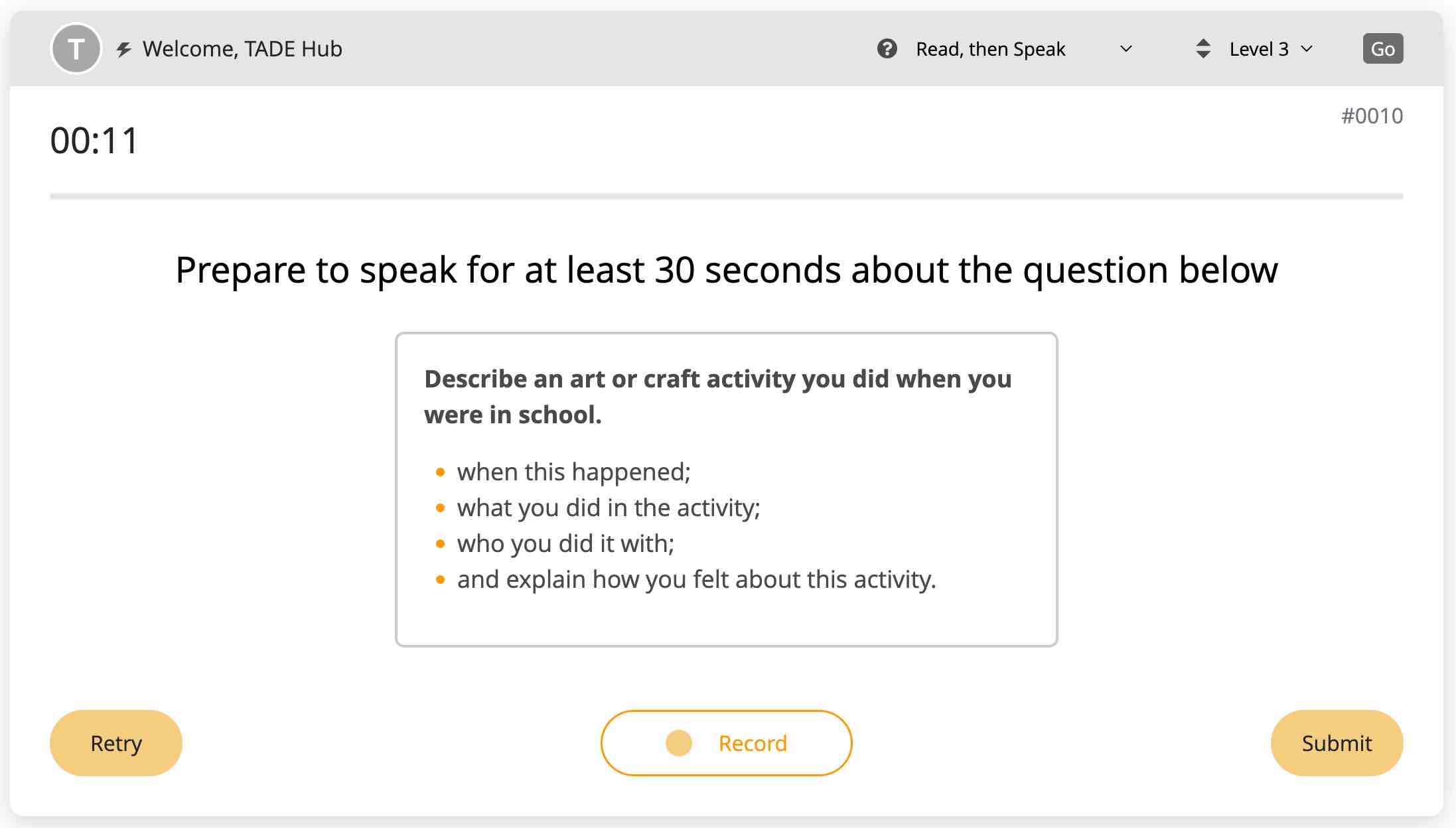 Art DET Speaking, duolingo English test, DET Practice Platform, Duolingo test materials, det ready