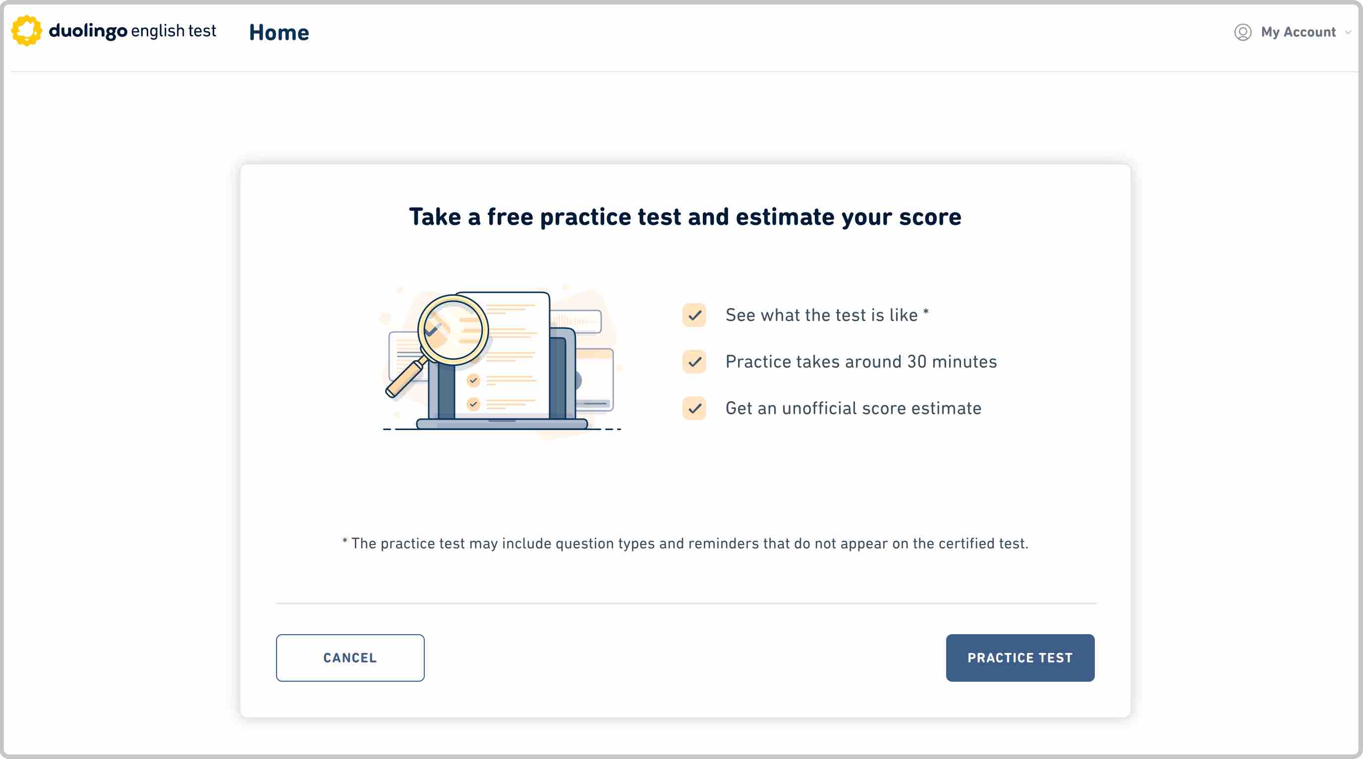take DET practice test, Duolingo English Test, DET Practice Platform, DET Preparation course, DET Ready