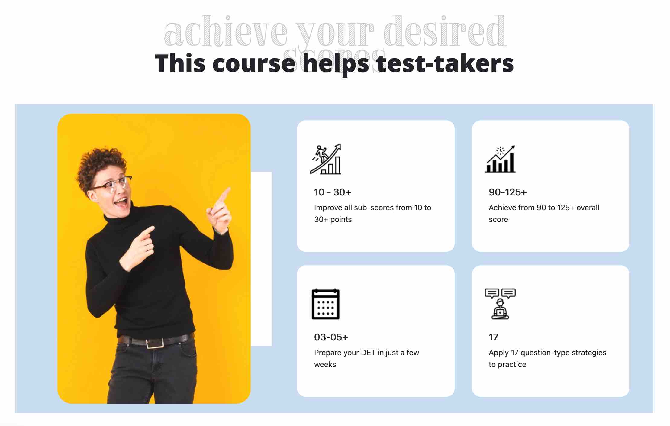 DET course values, Duolingo English Test, DET Practice Platform, DET Preparation Course, DET on demand course