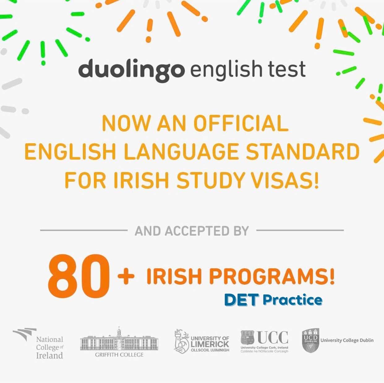 Duolingo Test Ireland Visa, Study Permit, Student Visa, det ready practice, DET Practice Platform