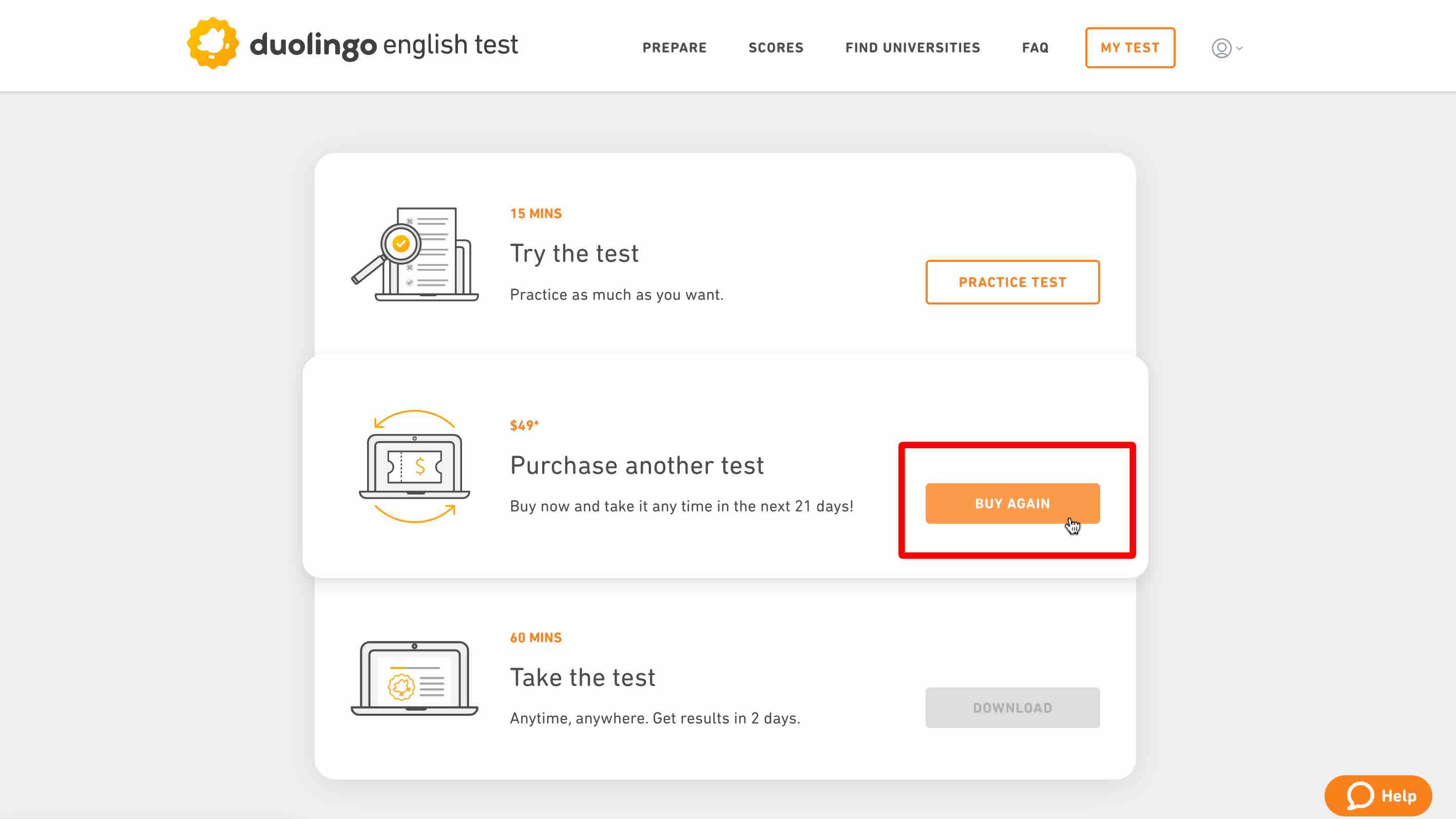 Buy DET, Duolingo English Test, DET Ready, DET Practice Platform, DET Preparation course