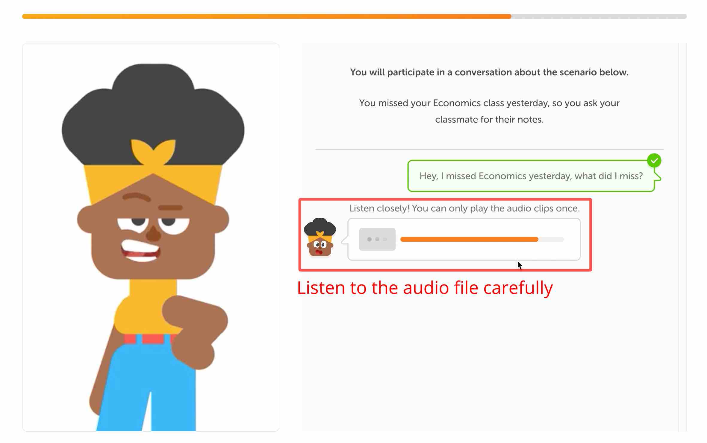 Interactive Listening audio, Duolingo English Test, DET Practice Platform, DET Ready, Interactive Listening