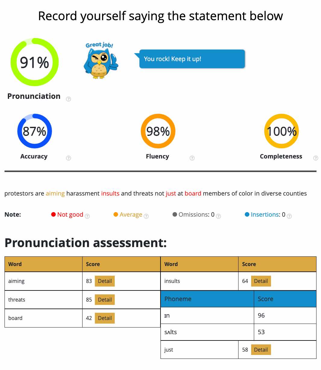 DET Read Aloud feedback, DET Practice Platform, Duolingo English Test, DET Preparation course, DET Ready