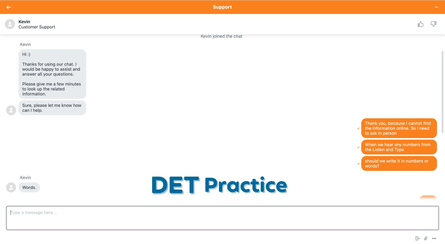 duolingo test listen and type, Duolingo English test practice, Duolingo Test preparation, DET Practice platform