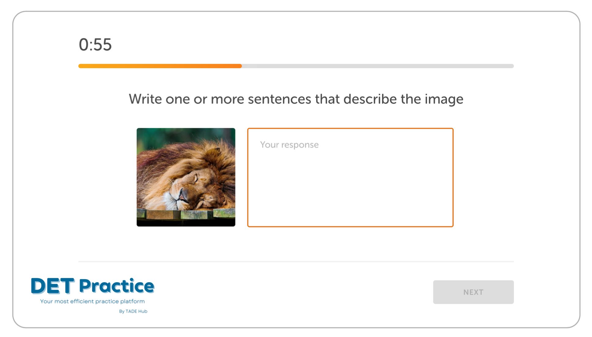 duolingo write about photo, Duolingo English test practice, Duolingo Test preparation, question type, describe photos pictures