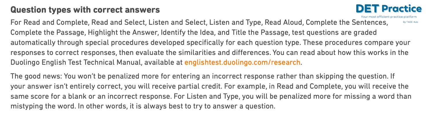 how duolingo question scored, Duolingo English test practice, Duolingo Test preparation, scored
