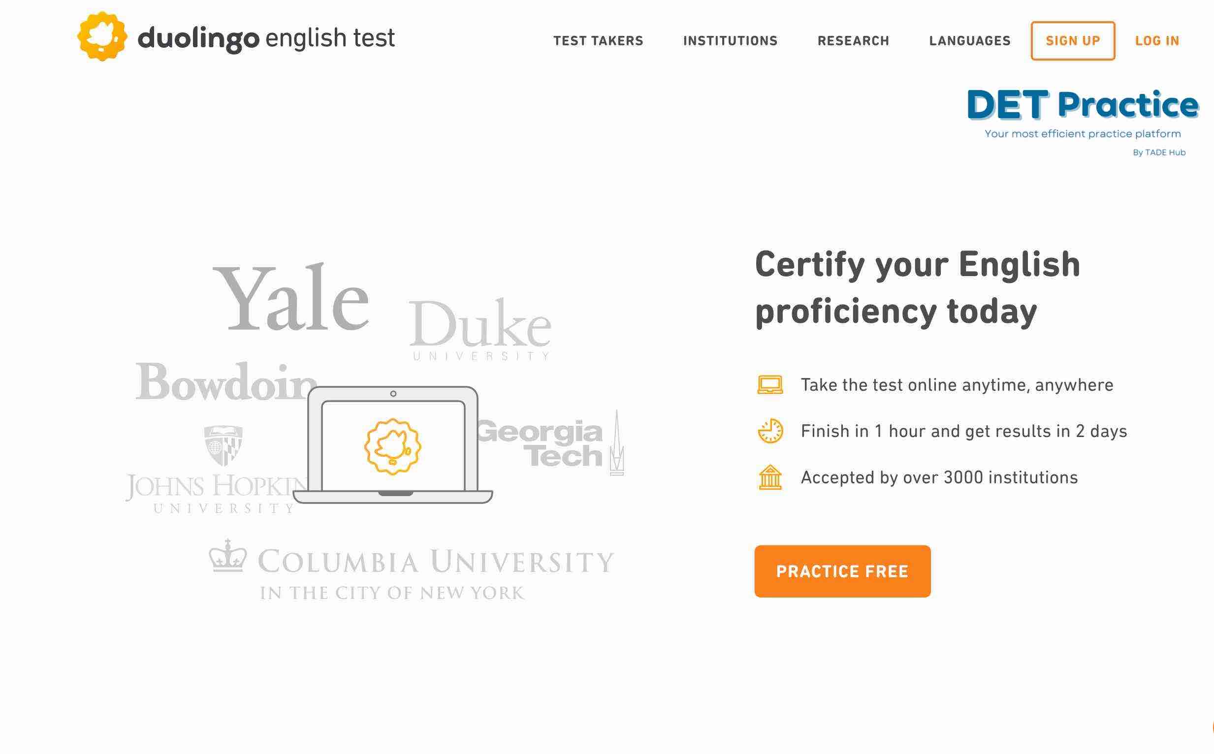 duolingo-english-test-DET, det practice platform, Duolingo Test preparation, det admission process
